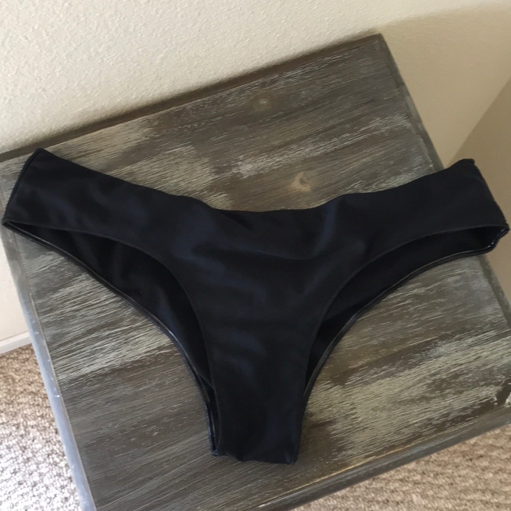 Large black bikini bottoms